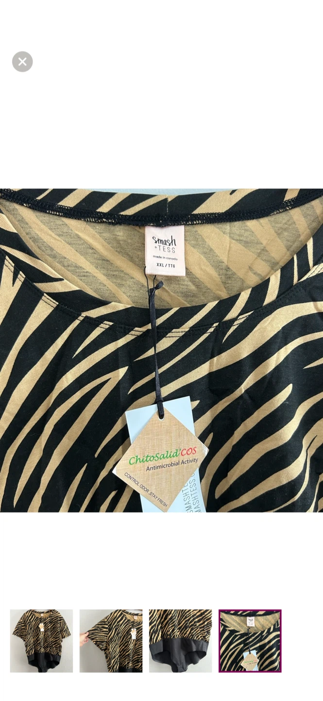 Smash & Tess new Zebra Print Bodysuit XXL - photo 4