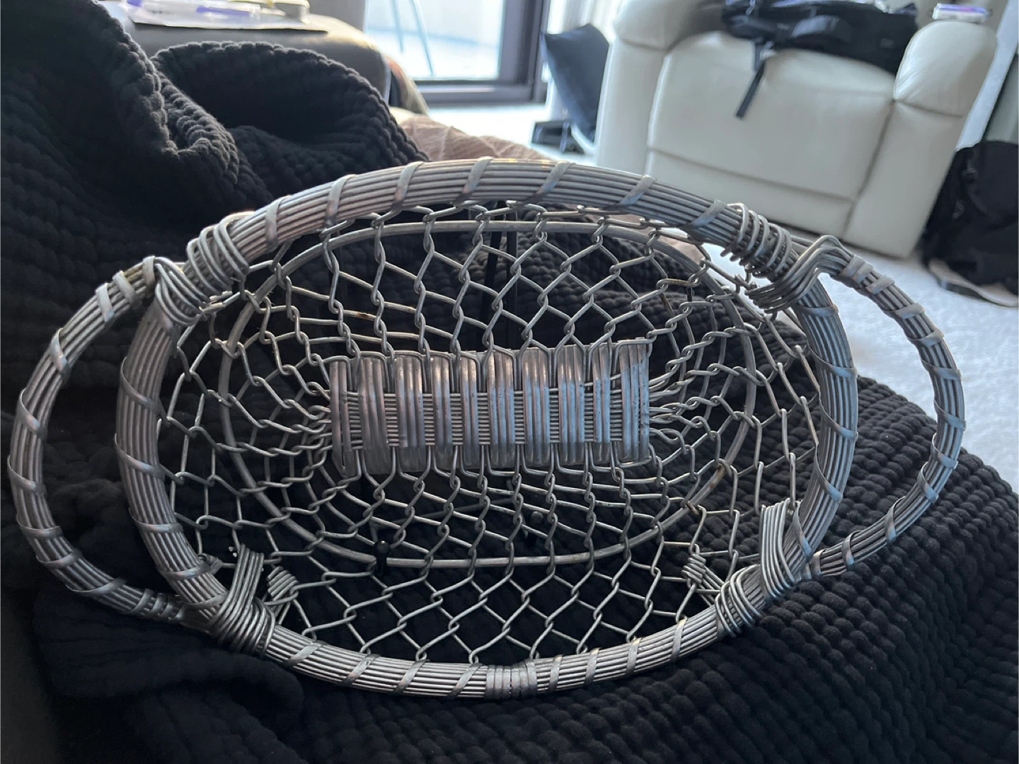 Silver Metal Wire Basket