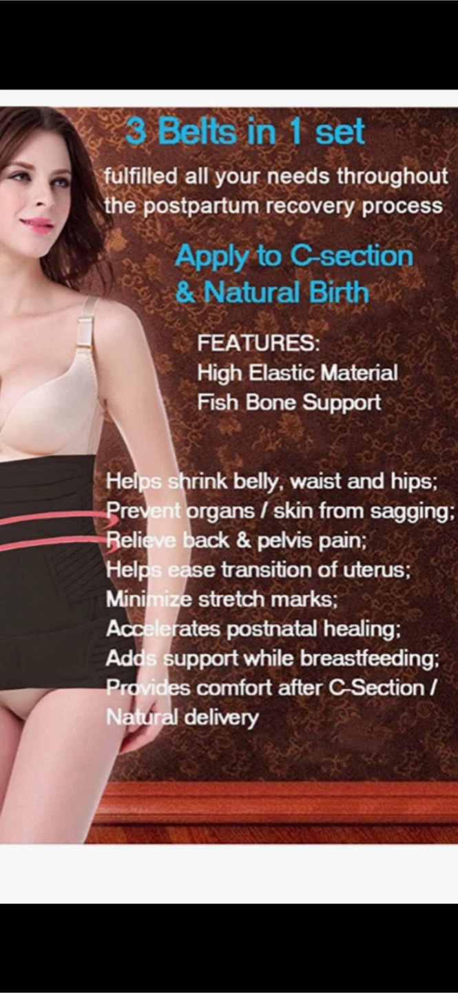 Brand New Postpartum Belly Band Recovery Belt Set - photo 2