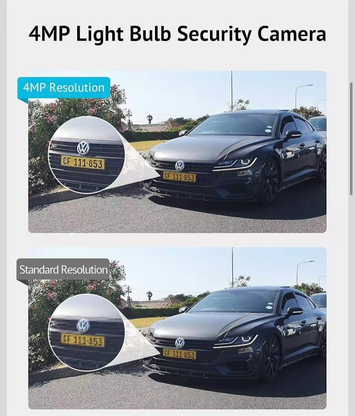LaView 4MP Light Bulb Security Camera - photo 3