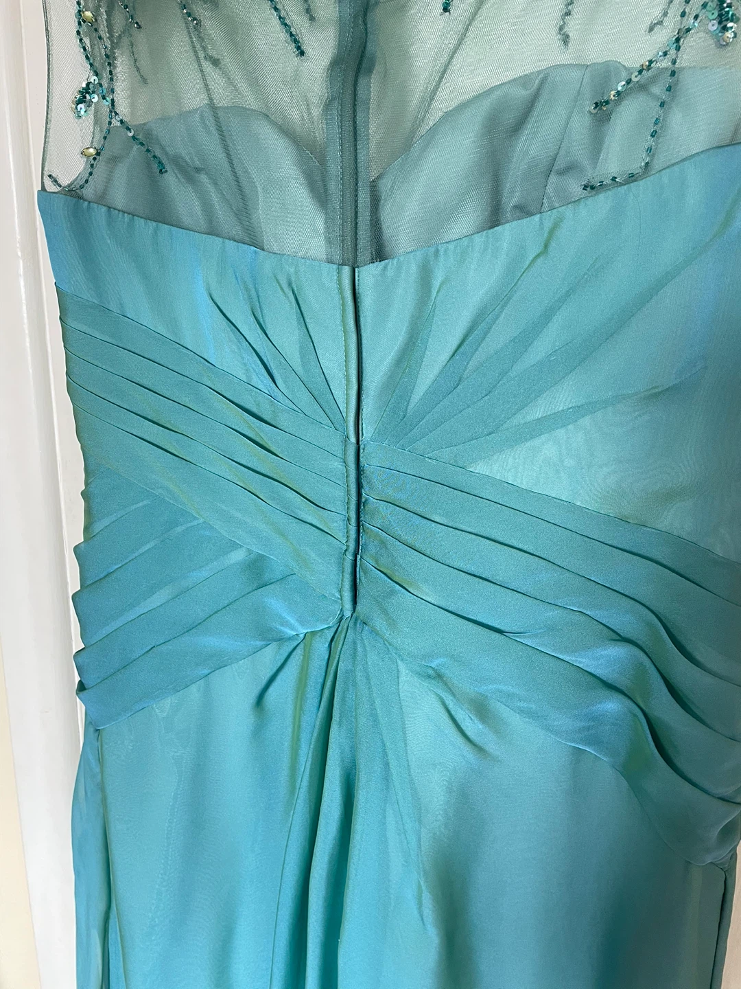 Gorgeous Teal Embellished Formal Dress - Size 16 - photo 5