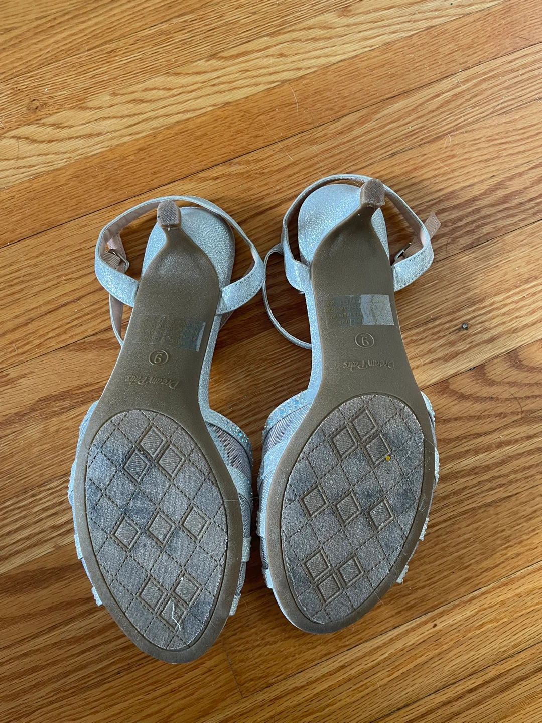 Silver Embellished Heels - Size 9 - photo 4