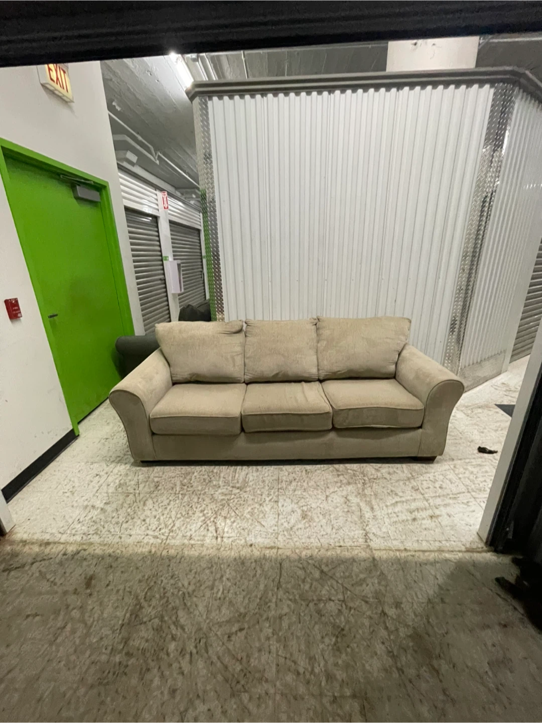Beige Fabric Sofa
