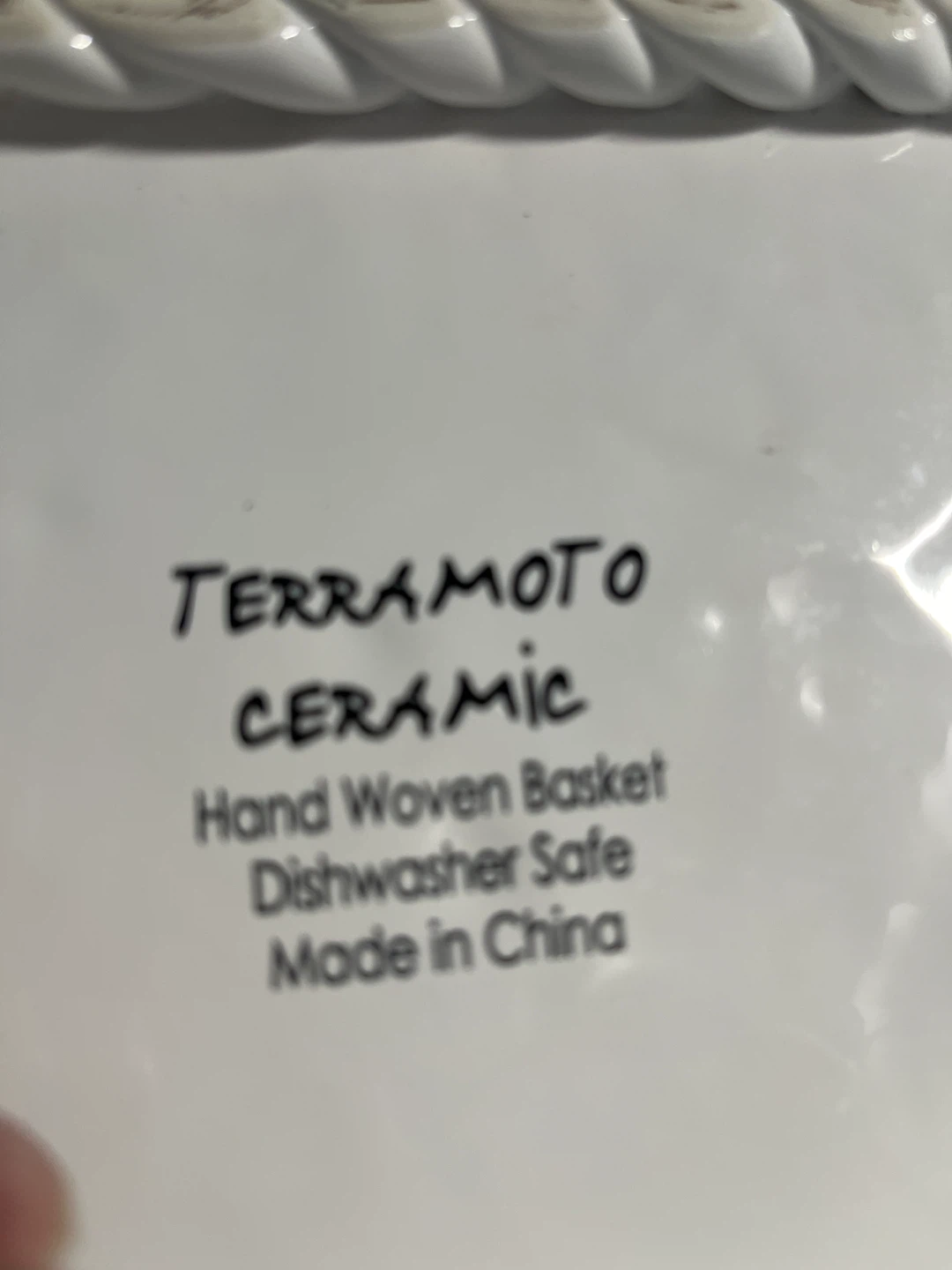 TERRAMOTO Ceramic Hand Woven Basket - photo 3