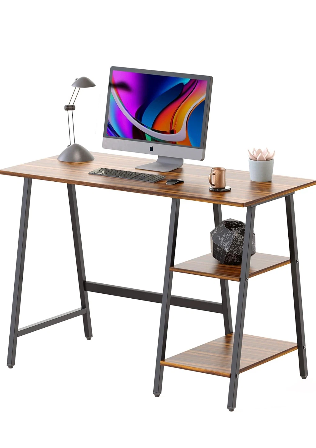 Computer Desk with Shelves - photo 3