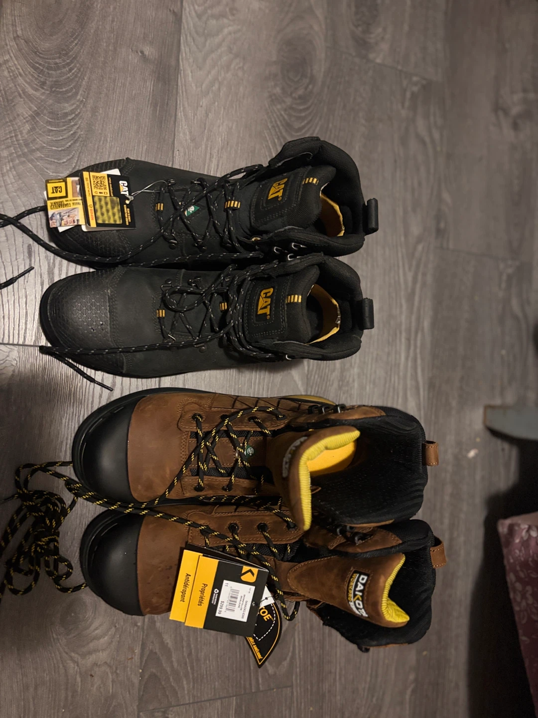 CAT & Dakota Steel Toe Work Boots