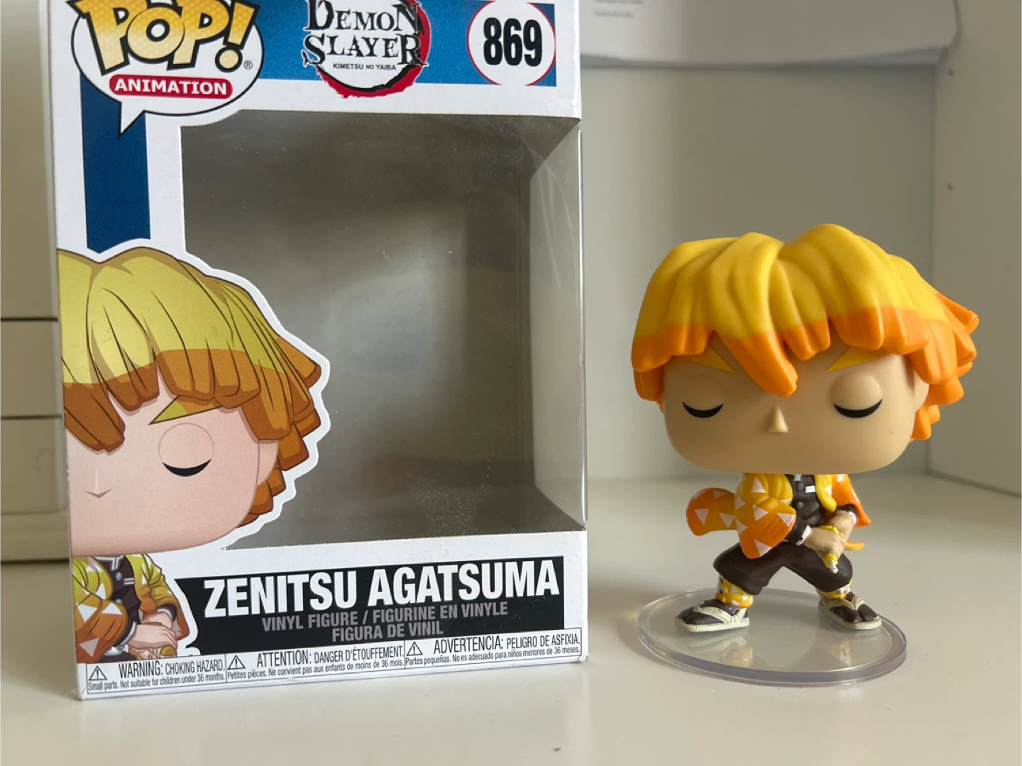 Funko Pop! Demon Slayer Zenitsu Agatsuma #869 Vinyl Figure - photo 4