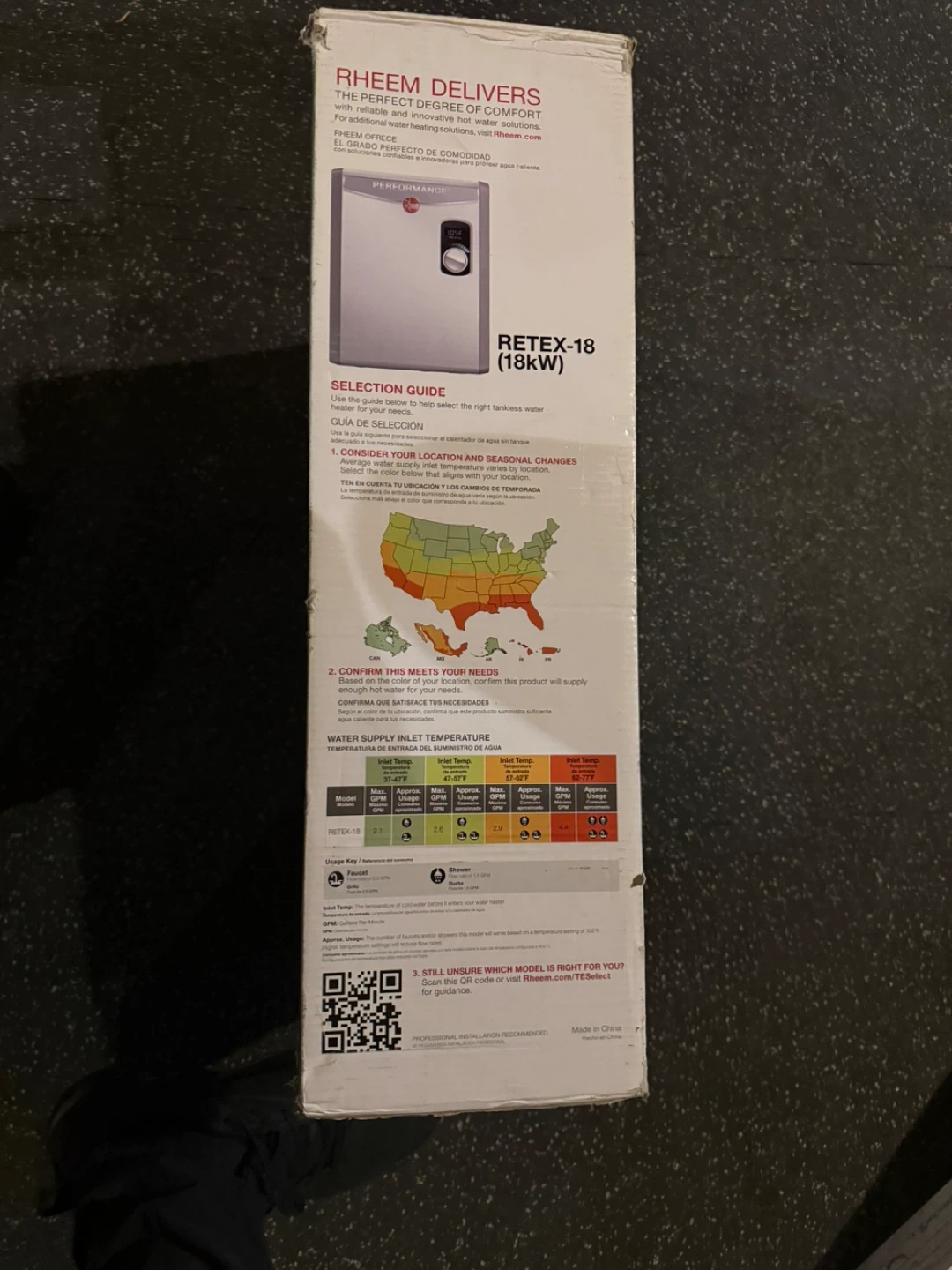 Rheem RETEX-18 (18kW) Electric Tankless Water Heater - photo 2