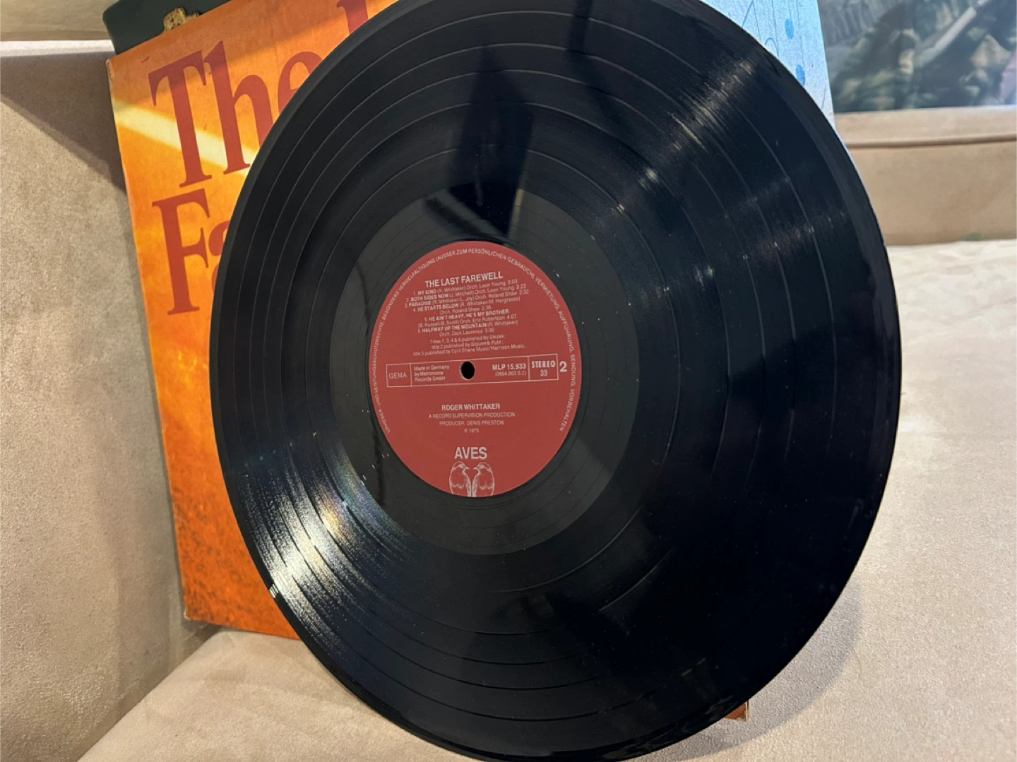Roger Whittaker The Last Farewell Vinyl Record - photo 2