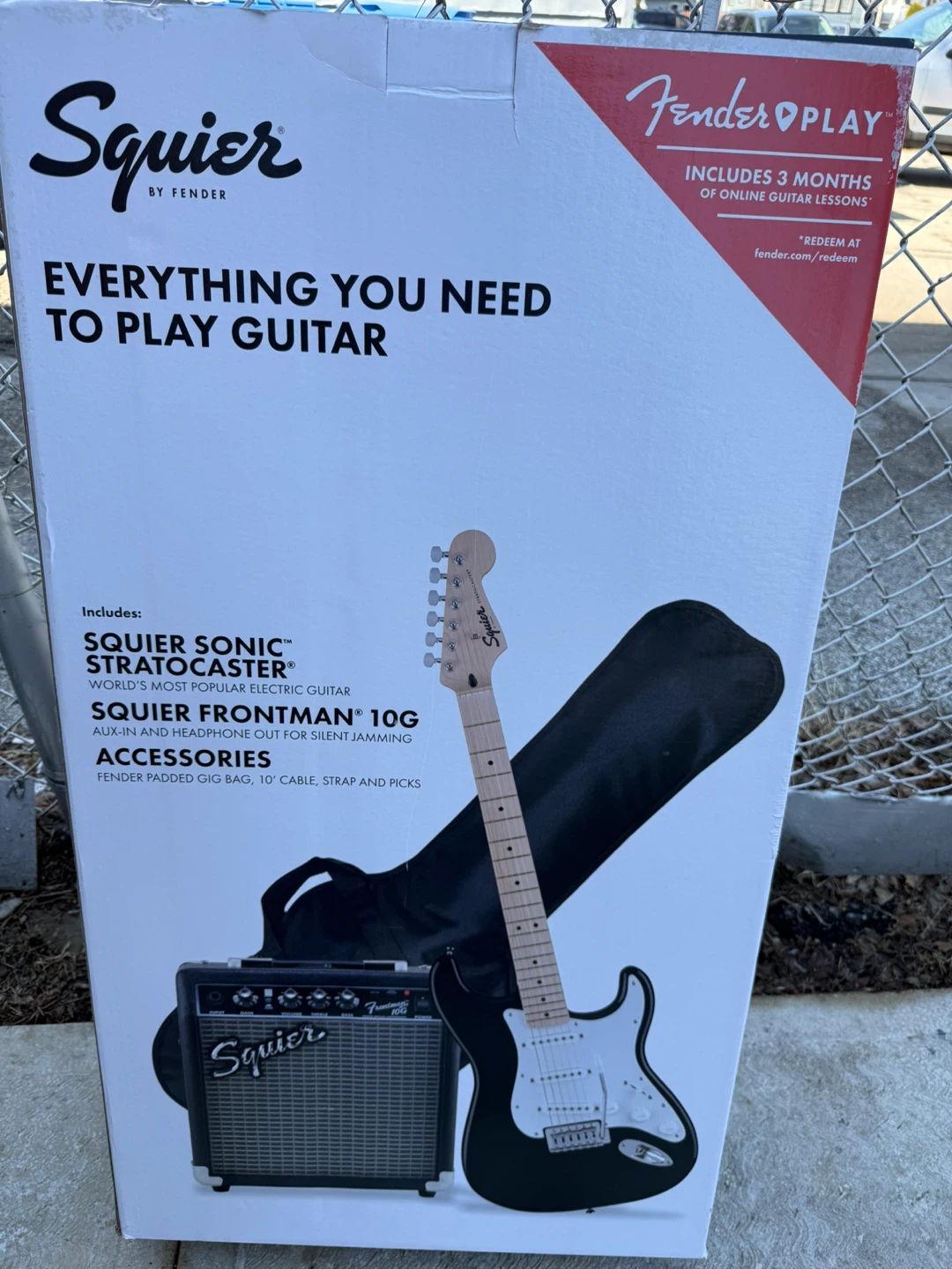 Squier Sonic Stratocaster Electric Guitar Starter Pack