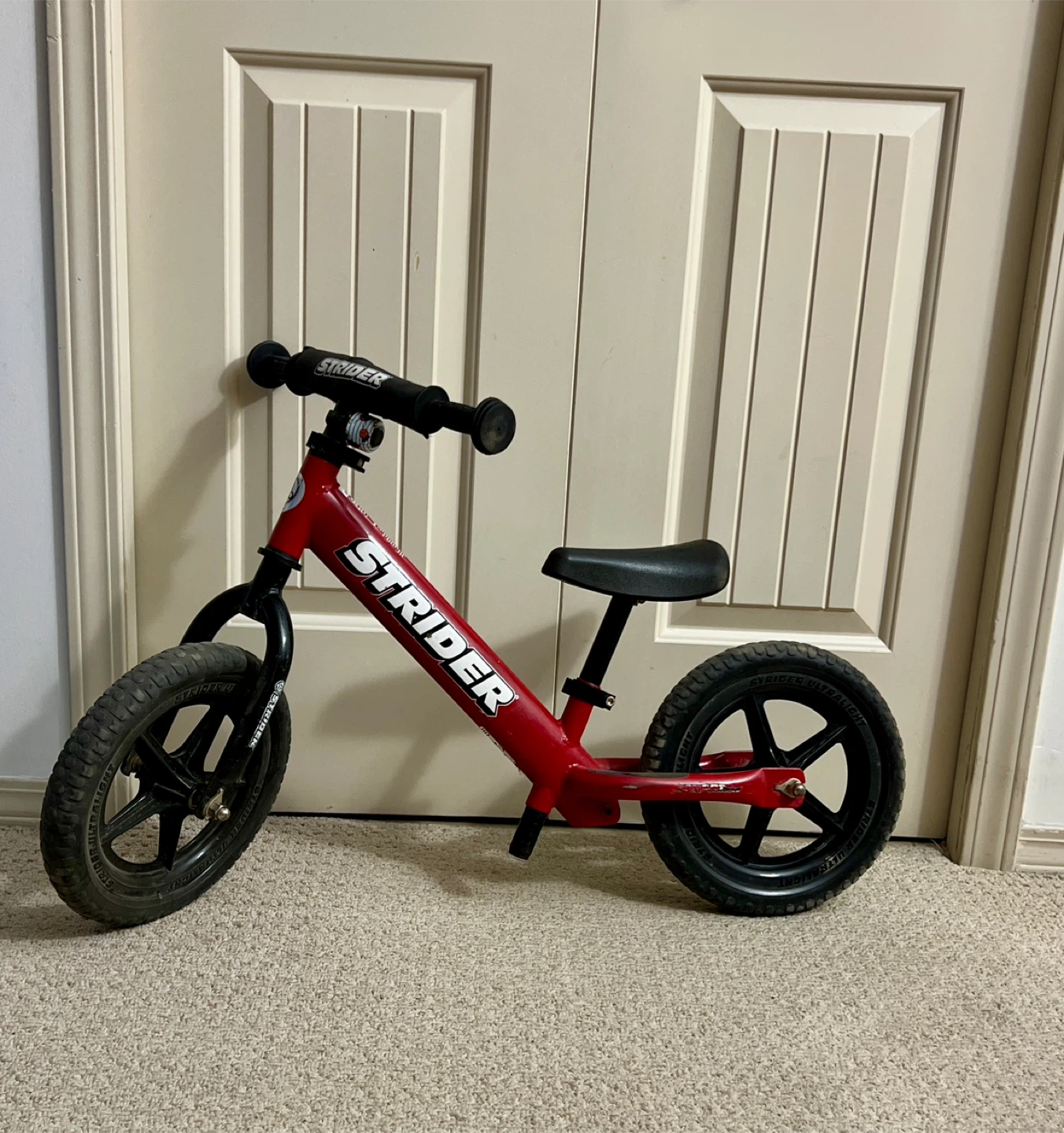 Red Strider Balance Bike