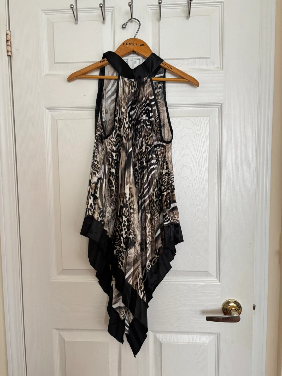 Halter Neck Animal Print Top