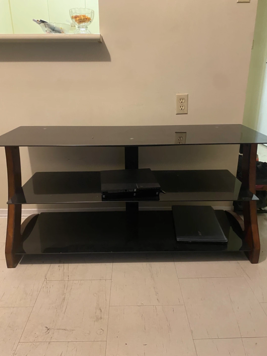 Glass Top TV Stand - photo 5