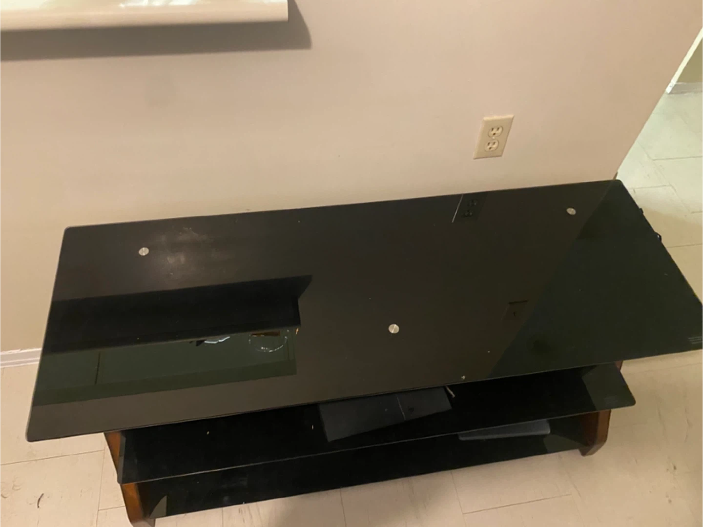 Glass Top TV Stand - photo 4