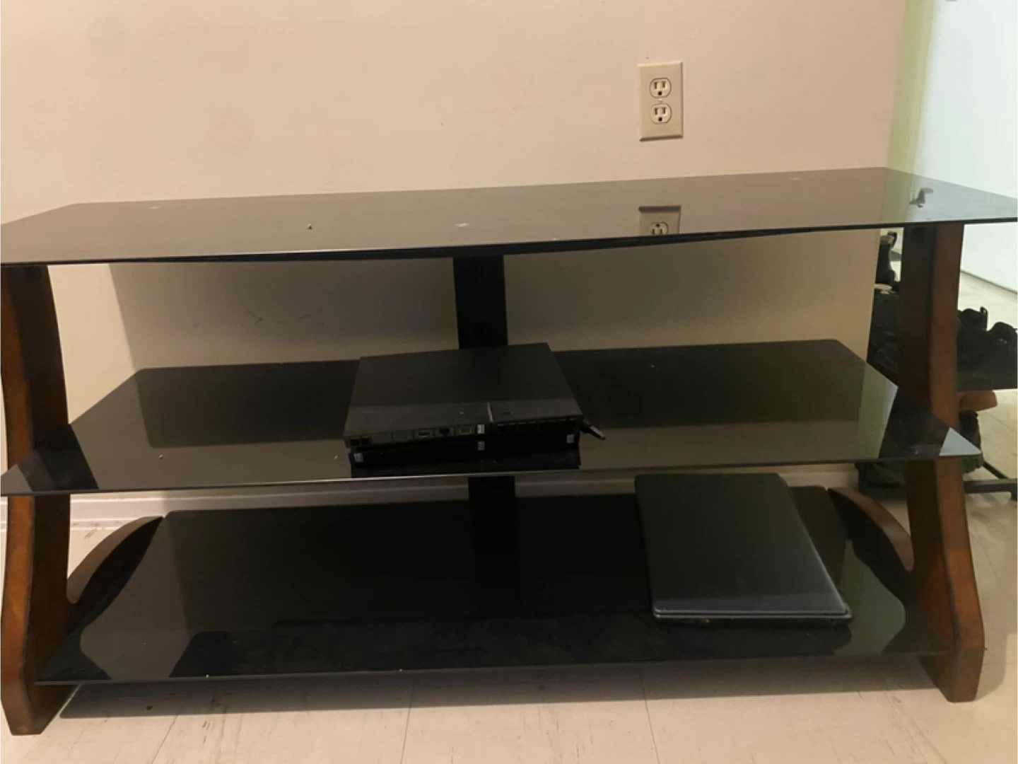 Glass Top TV Stand