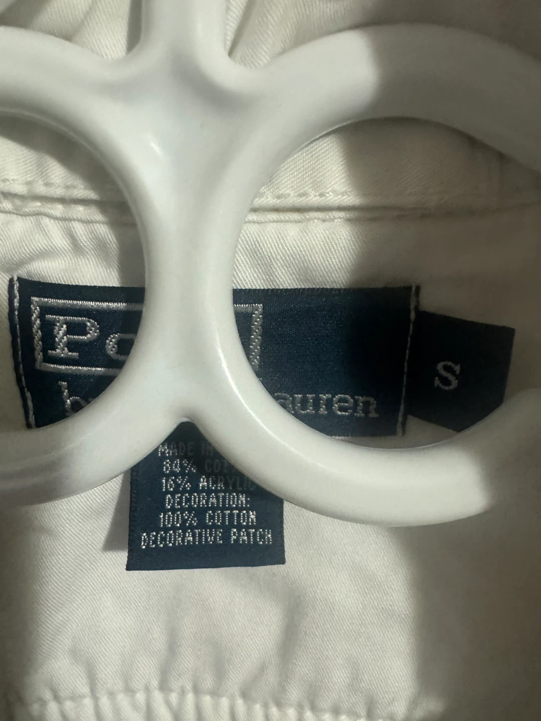 White Polo Ralph Lauren Full Zip Jacket Size S - photo 4