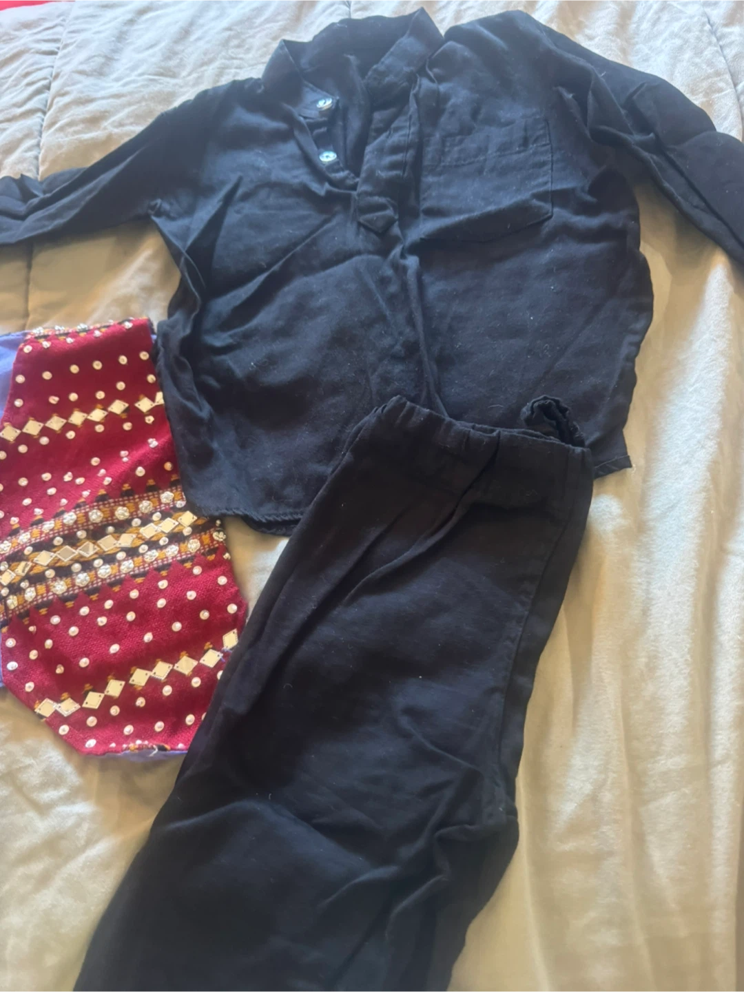 Eid  Outfit - Black Shirt, Pants, Vest & Hat age 1-2 - photo 4