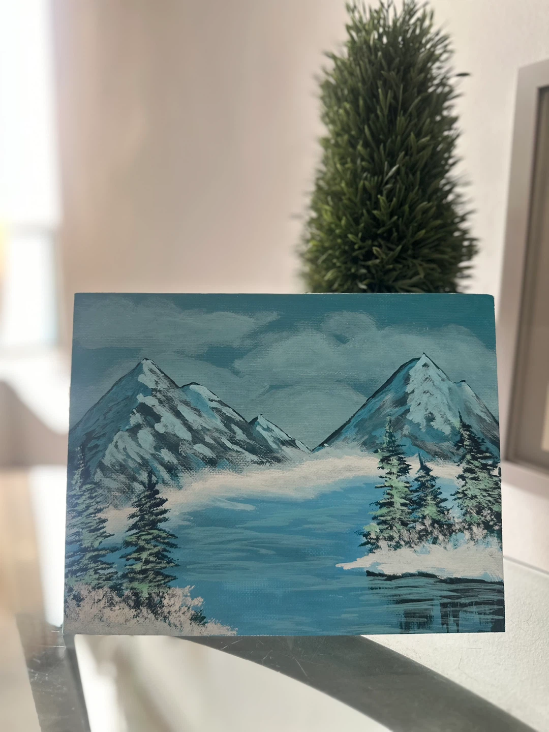 Original Acrylic Mountain Landscape Painting