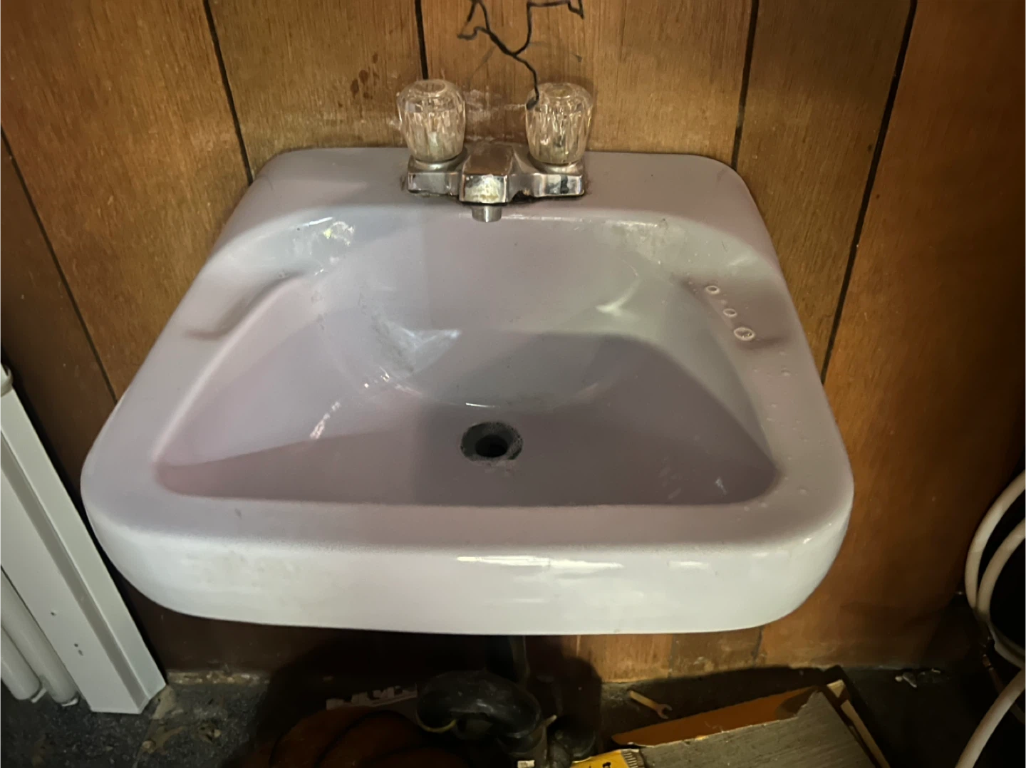 Eaton's Sink vintage pastel purple sink