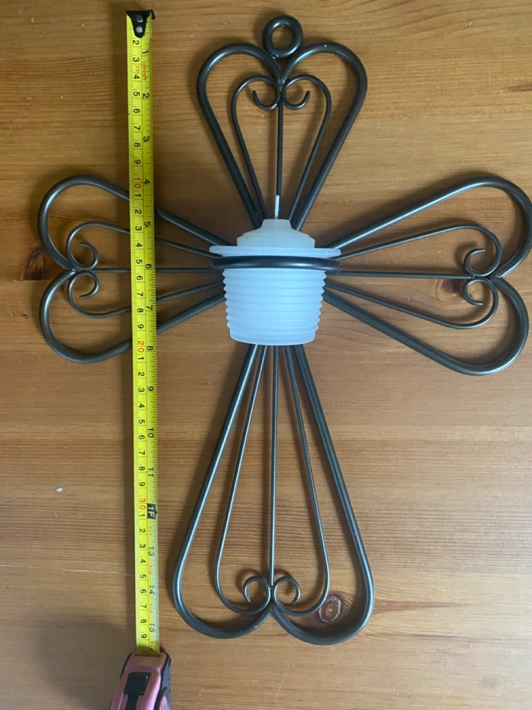 Metal Cross Candle Holder - photo 2