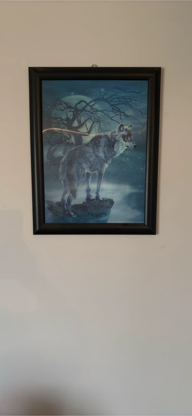 Framed Wolf Print