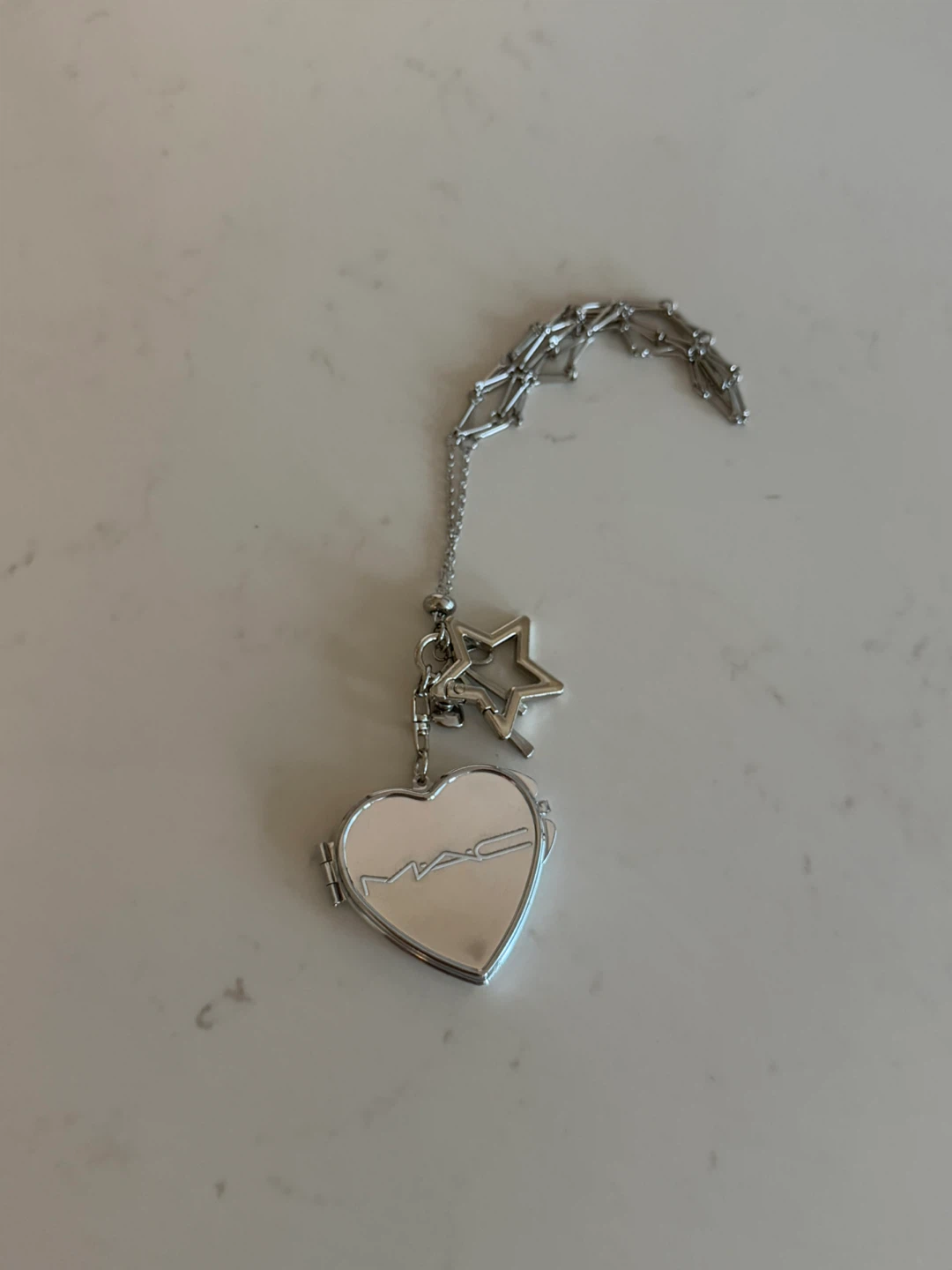 MAC Heart Shaped Locket keychain