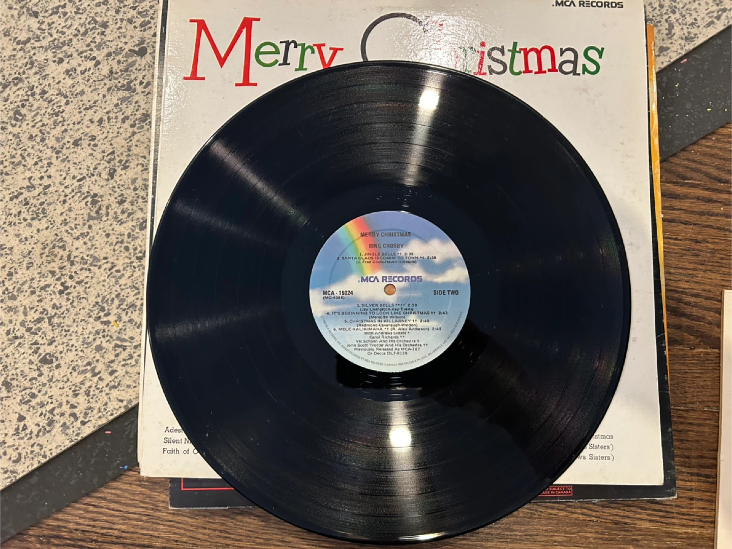 Bing Crosby Merry Christmas Vinyl Record - photo 2