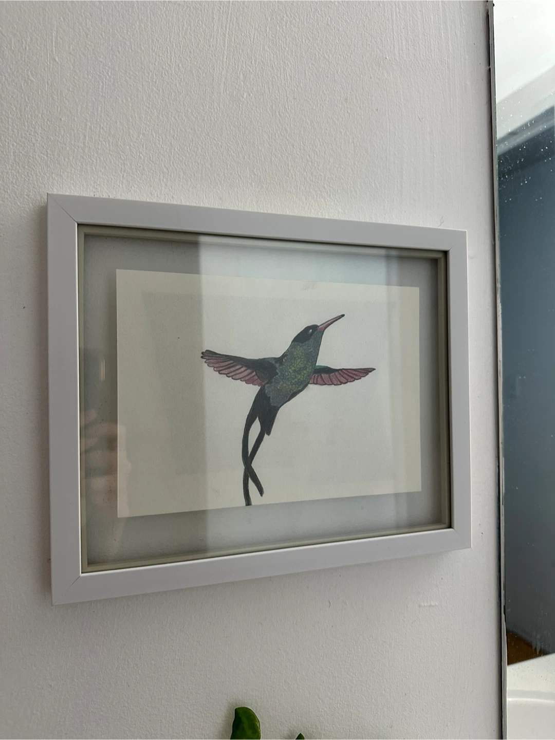 Framed Hummingbird Artwork - photo 4