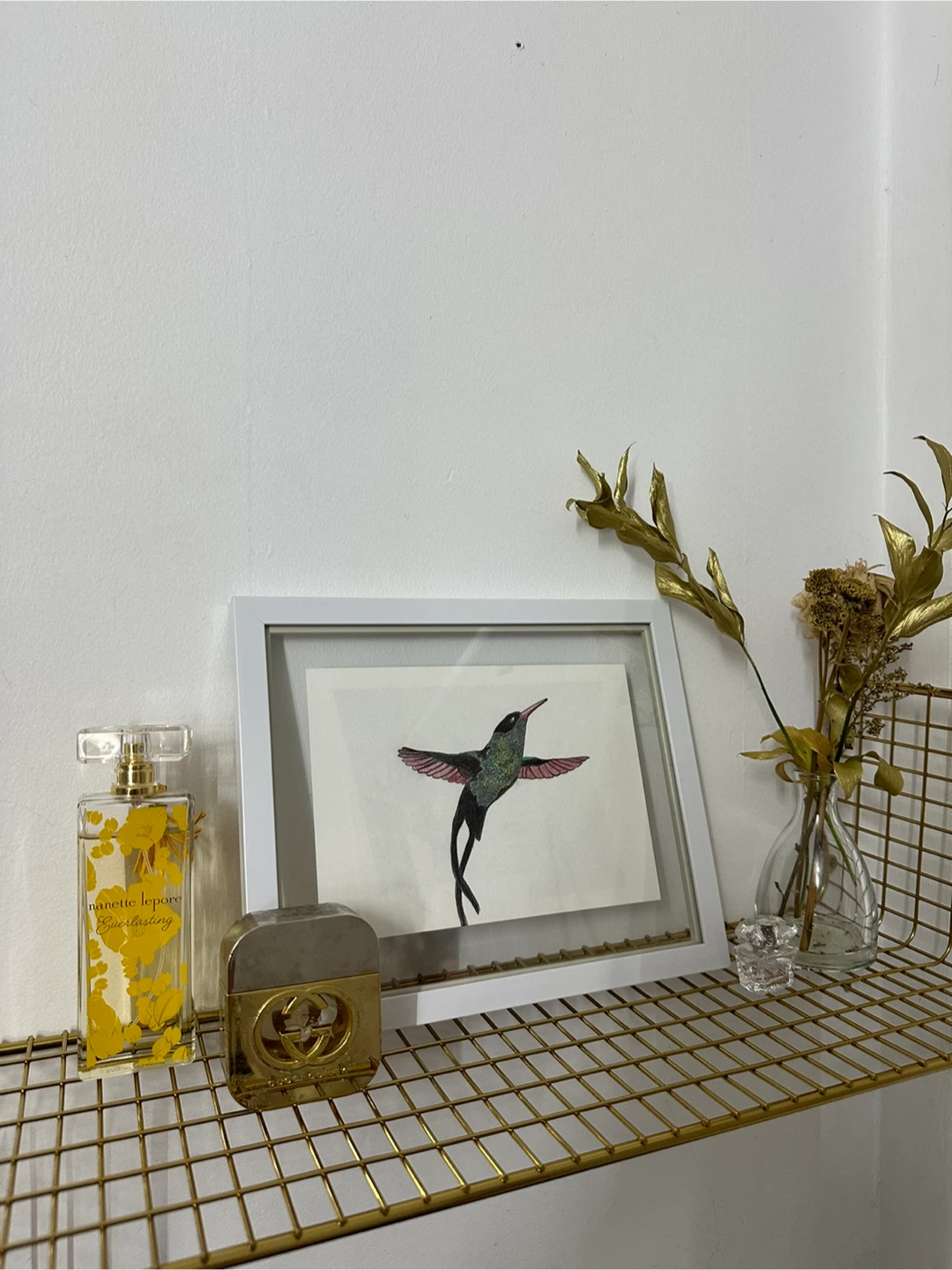 Framed Hummingbird Artwork - photo 2