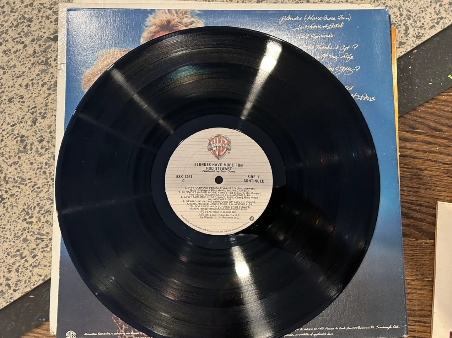 Rod Stewart Blondes Have More Fun Vinyl Record - photo 2