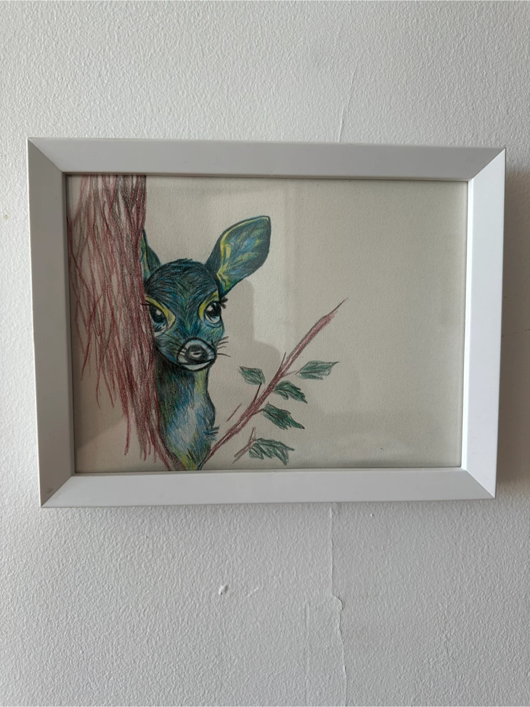 Framed Deer Drawing - photo 2