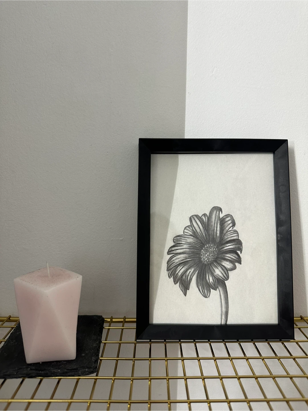 Framed Sunflower Sketch Art - photo 2