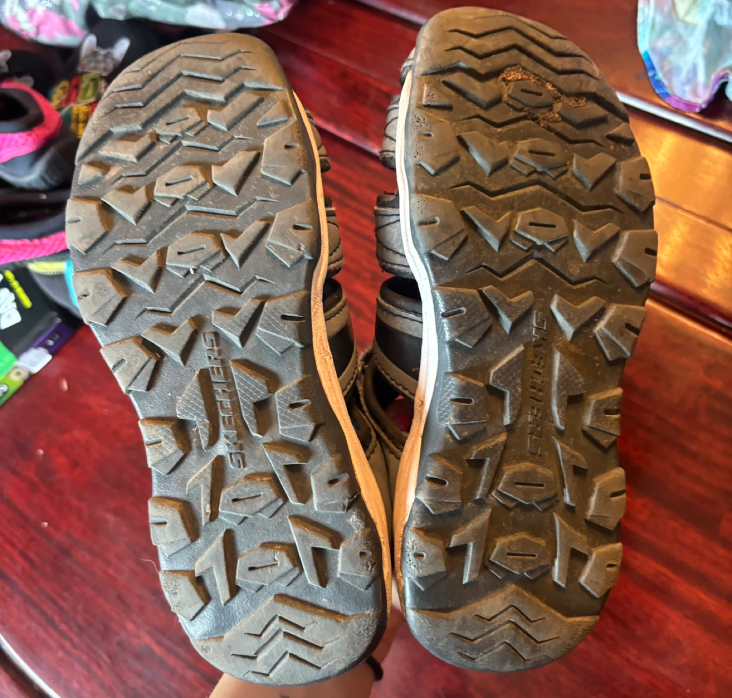 Skechers Kids Sandals Size 1 Grey Red - photo 5