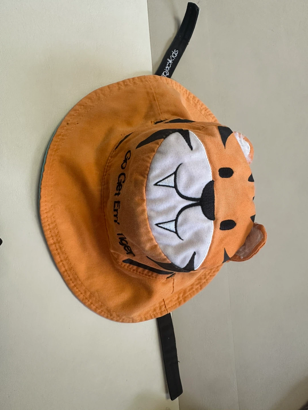 Two sides-Frugi Kids Sun Hat - Tiger & Elephant