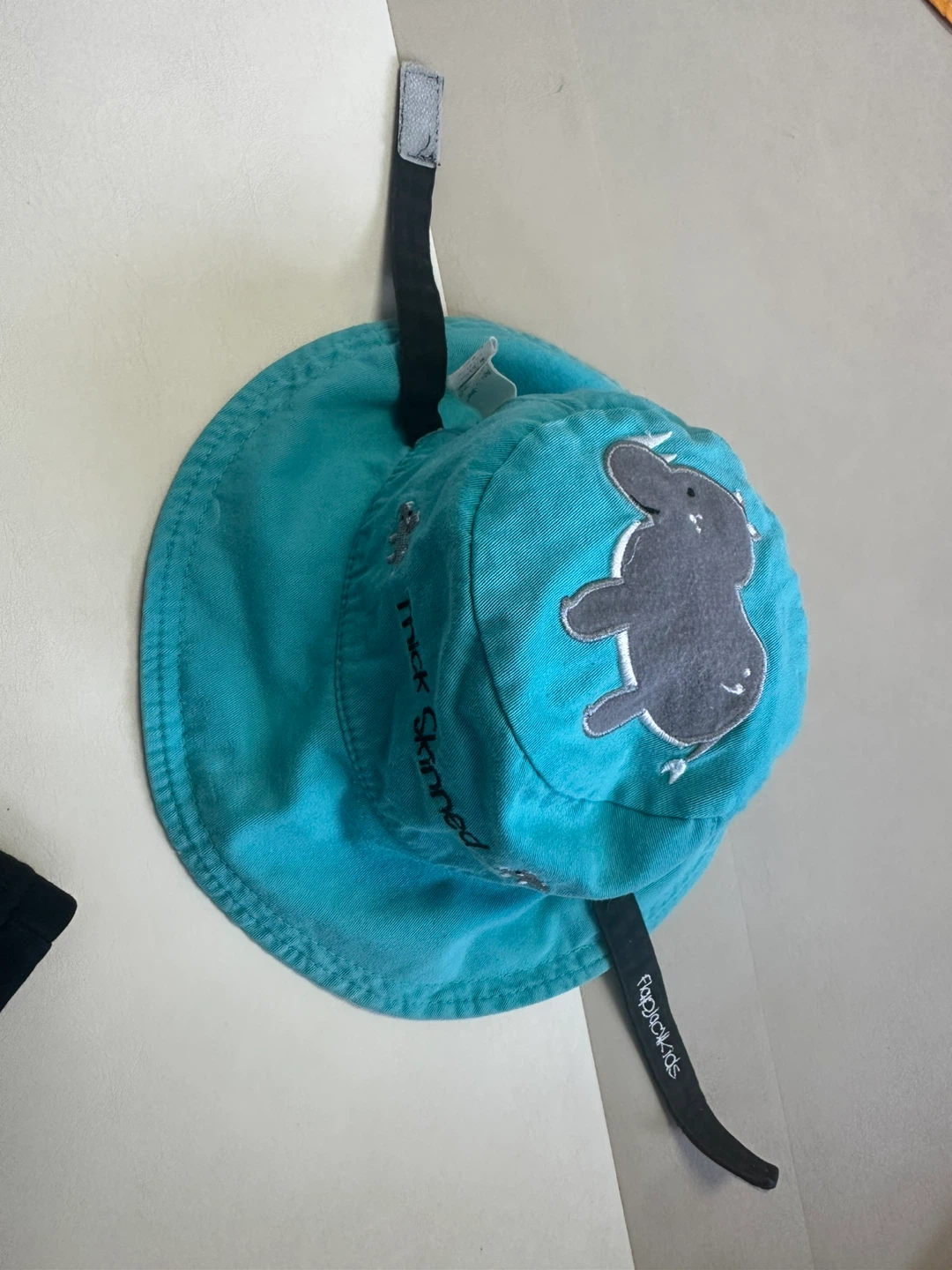 Two sides-Frugi Kids Sun Hat - Tiger & Elephant - photo 2