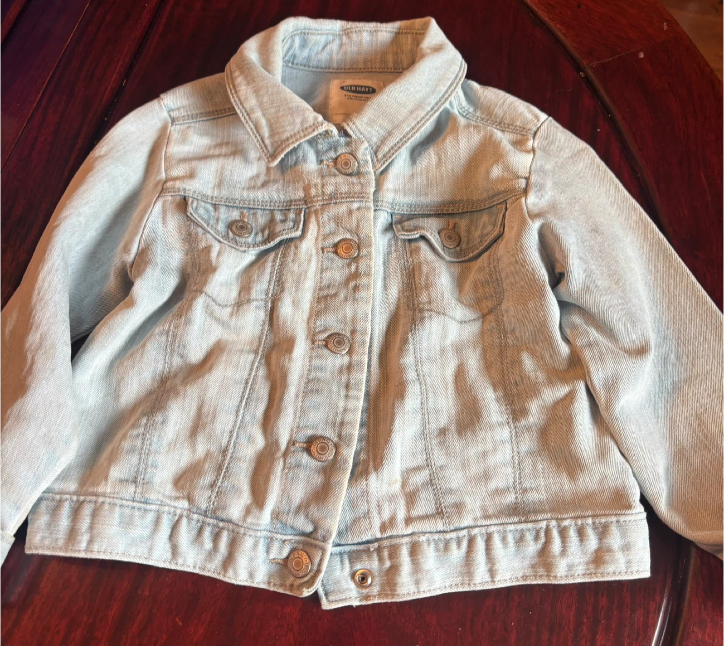 Old Navy Kids Light Wash Denim Jacket Size 3T - photo 4