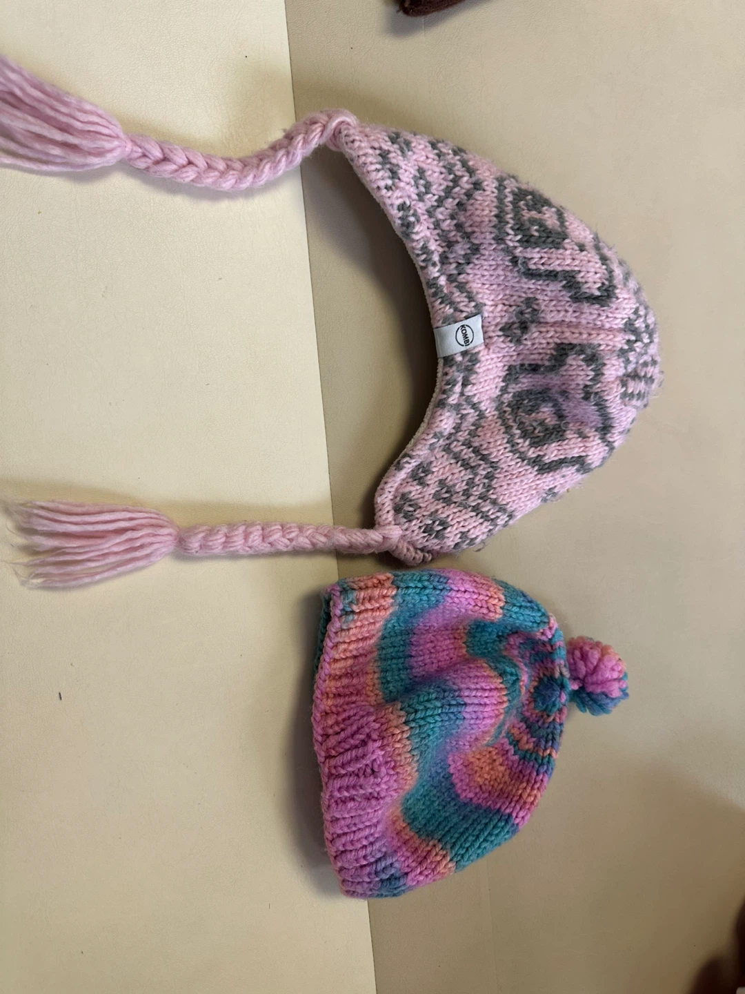 Kids' Knit Hats with Ear Flaps - Set of 3