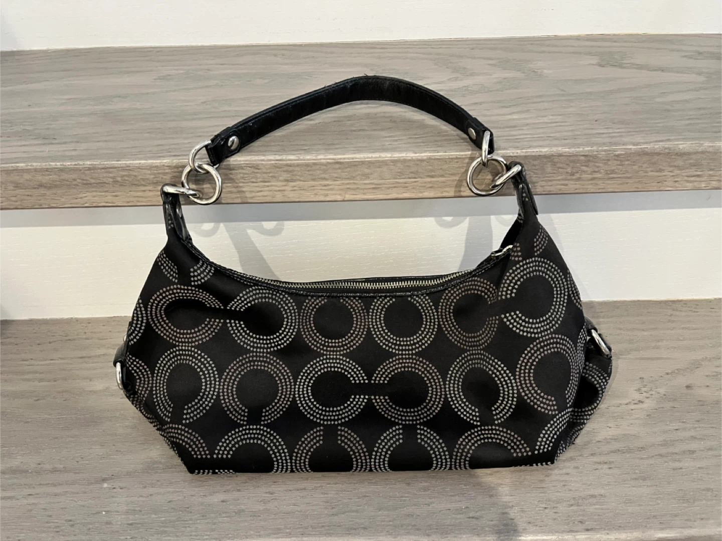 Coach Black Signature C Monogram Hobo Shoulder Bag - photo 3