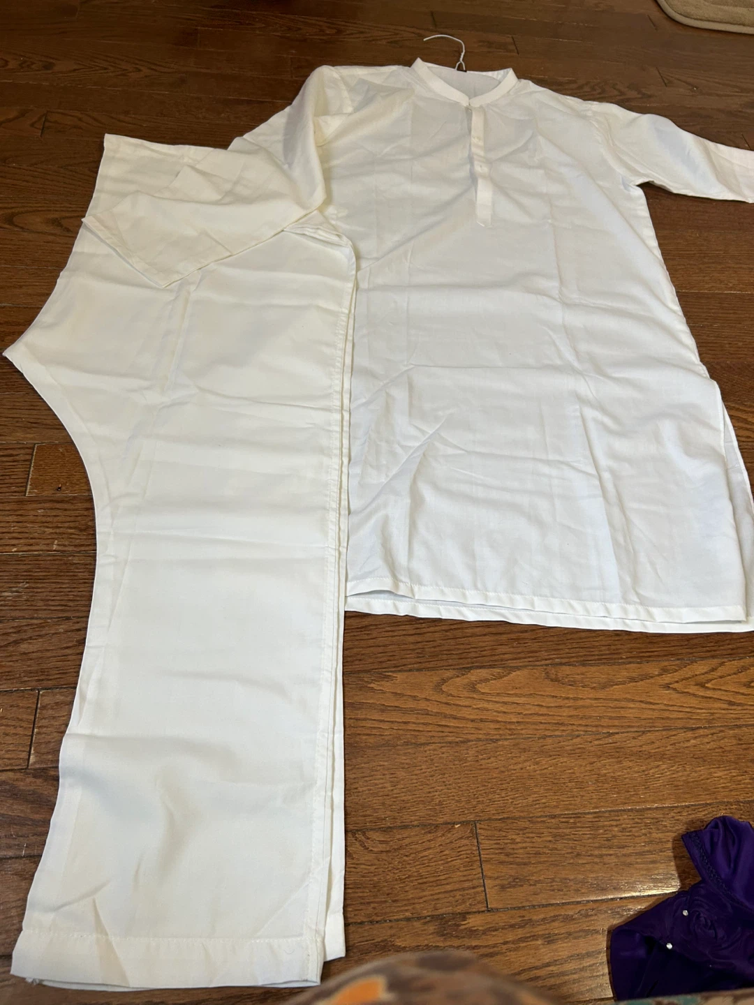 White Kurta and Pants Set - photo 2