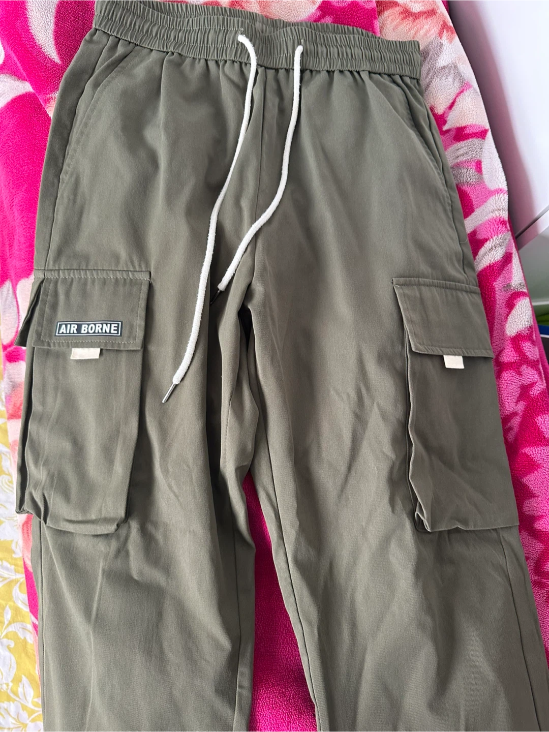 Air Borne olive green cargo joggers - photo 3