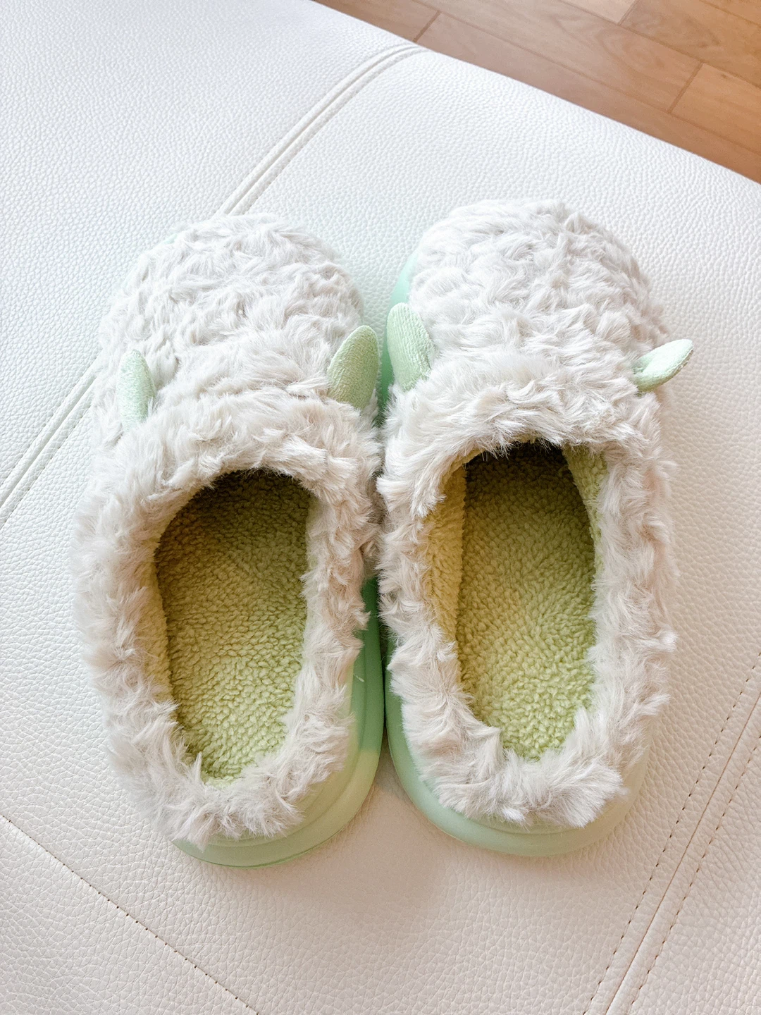 Fuzzy Slippers - Size 38-39 (US Women's 8-9)