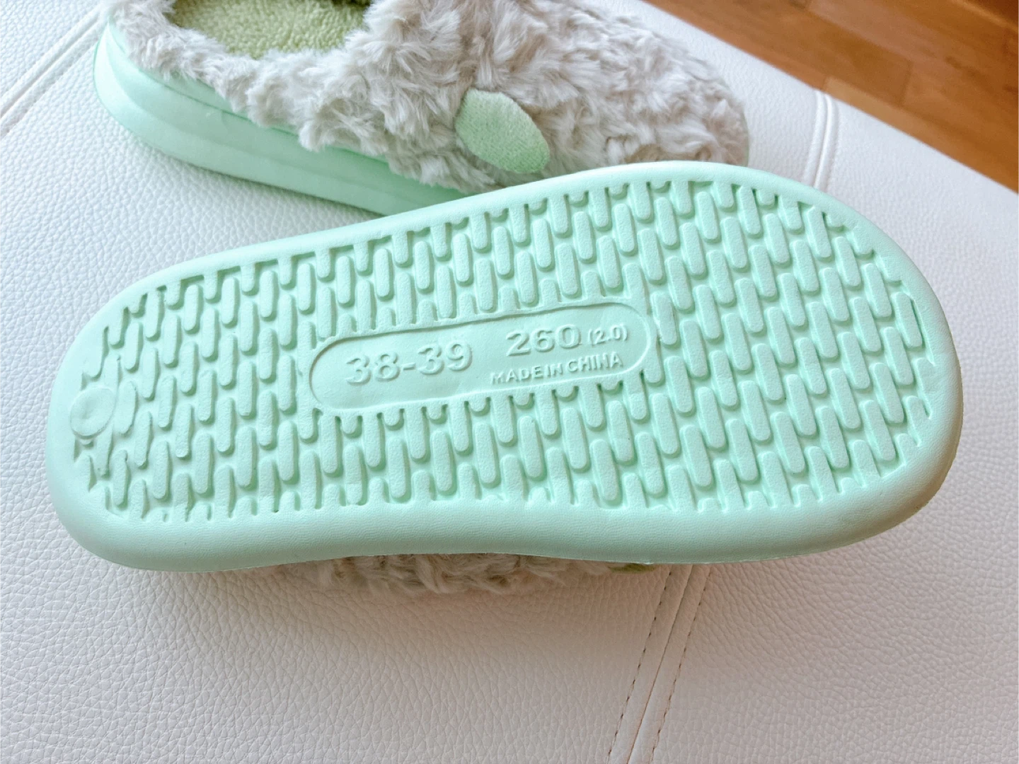 Fuzzy Slippers - Size 38-39 (US Women's 8-9) - photo 3
