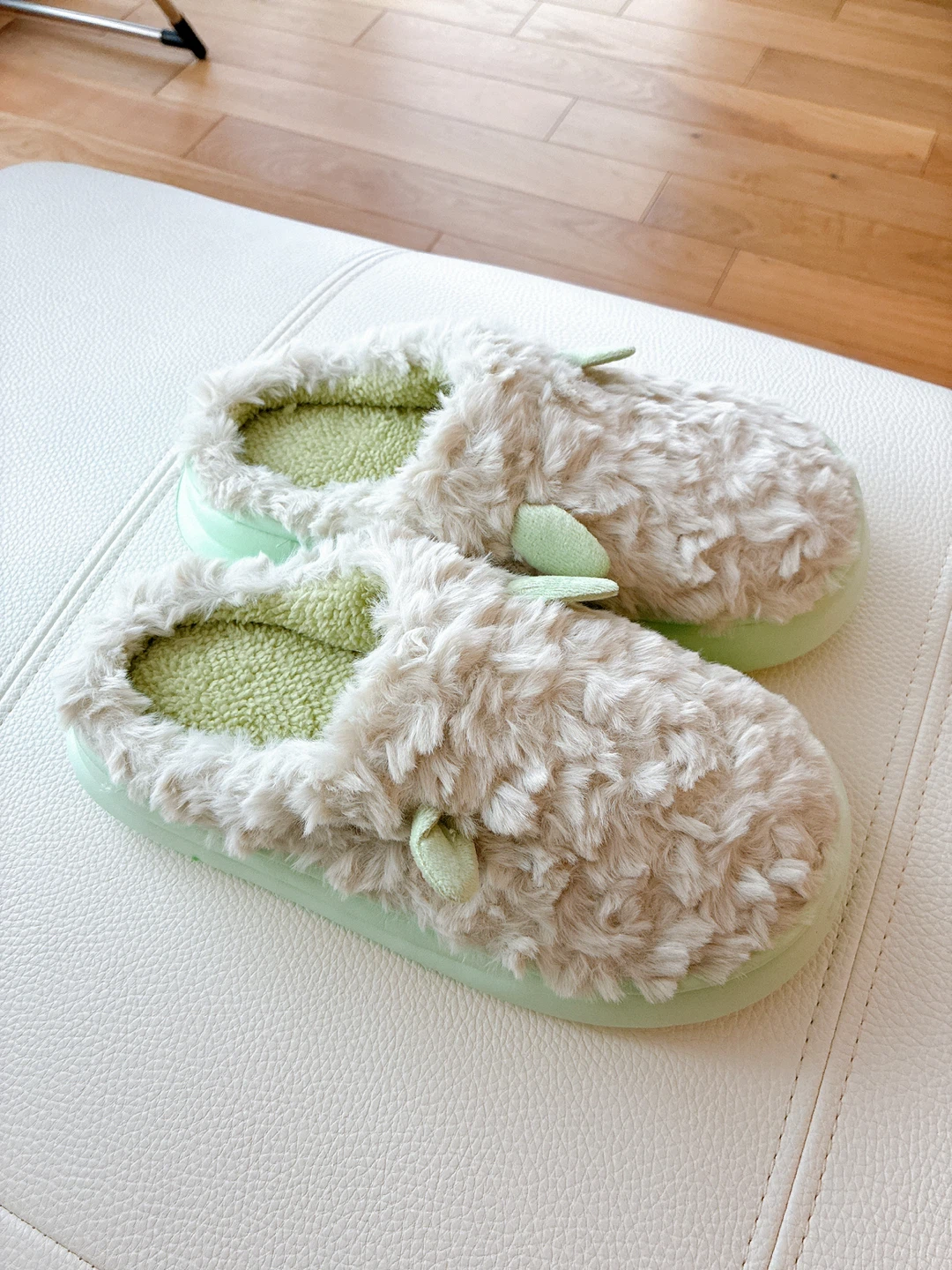 Fuzzy Slippers - Size 38-39 (US Women's 8-9) - photo 2