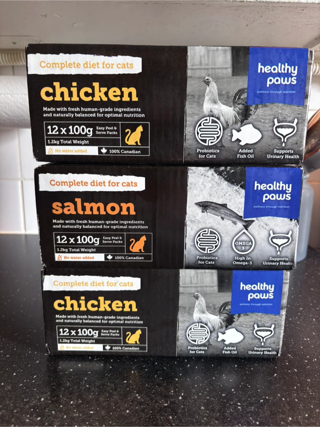 Frozen Cat Food - Chicken & Salmon