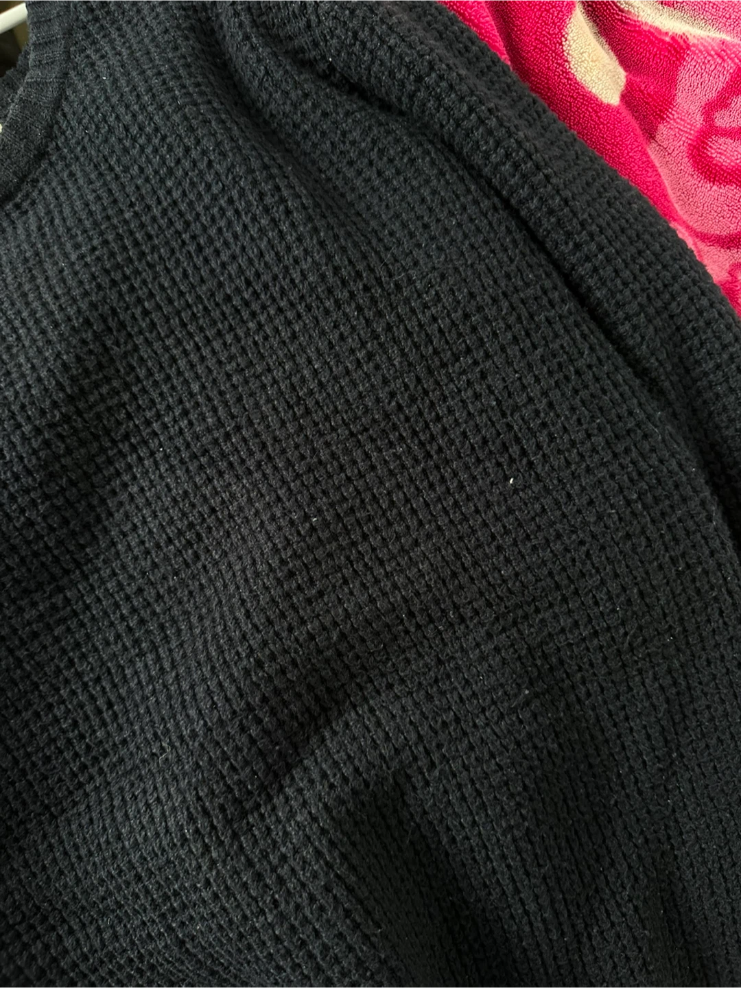 Old Navy dark blue waffle knit sweater (M) - photo 4