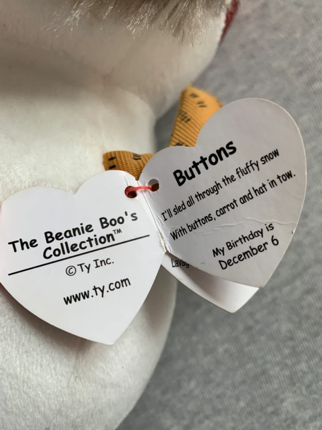 Ty Beanie Boos Buttons Snowman Plush - photo 2