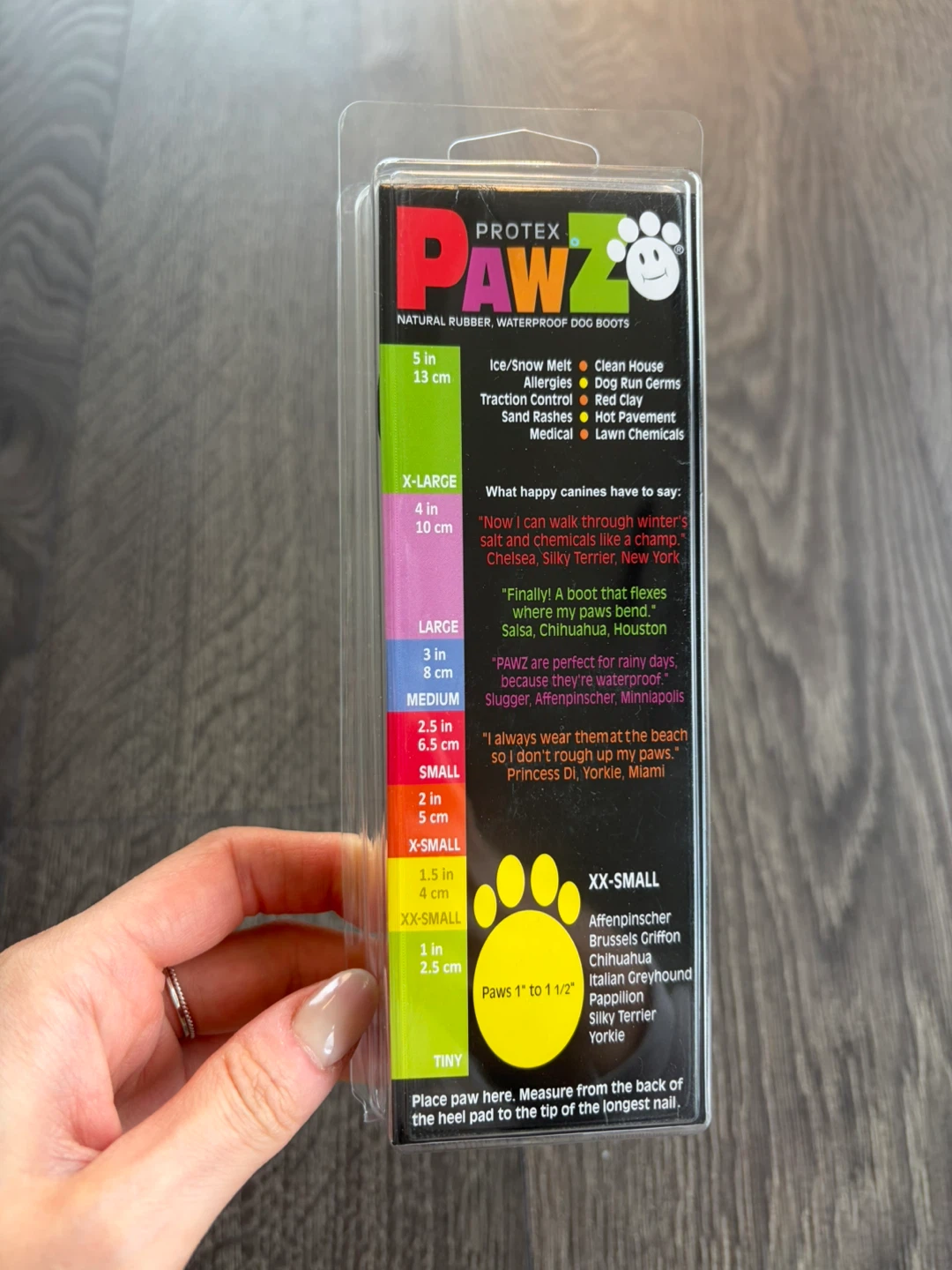 Pawz dog boots XXS black - photo 2