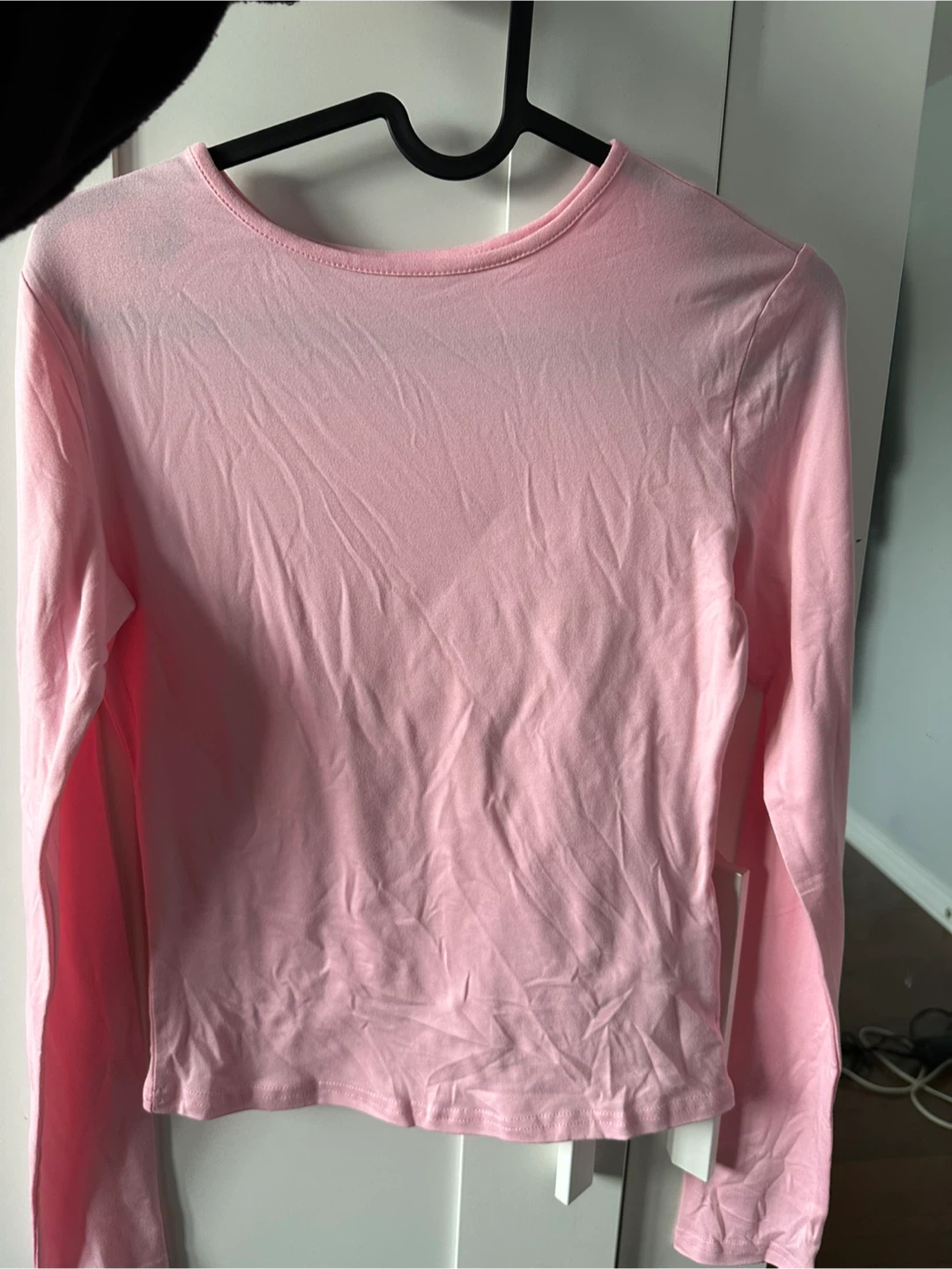 Pink Long Sleeve Fitted Top (XS)