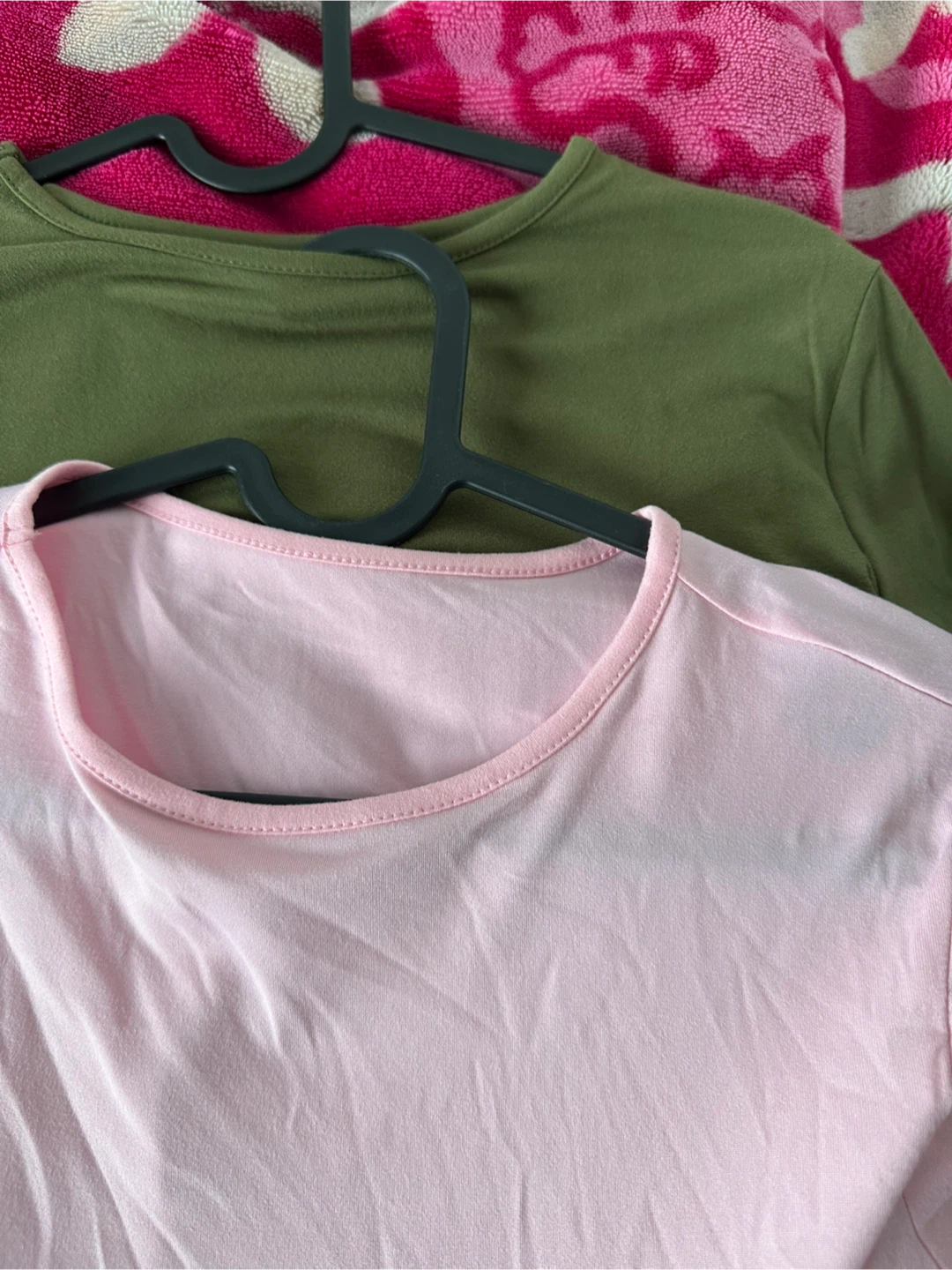 Pink Long Sleeve Fitted Top (XS) - photo 3