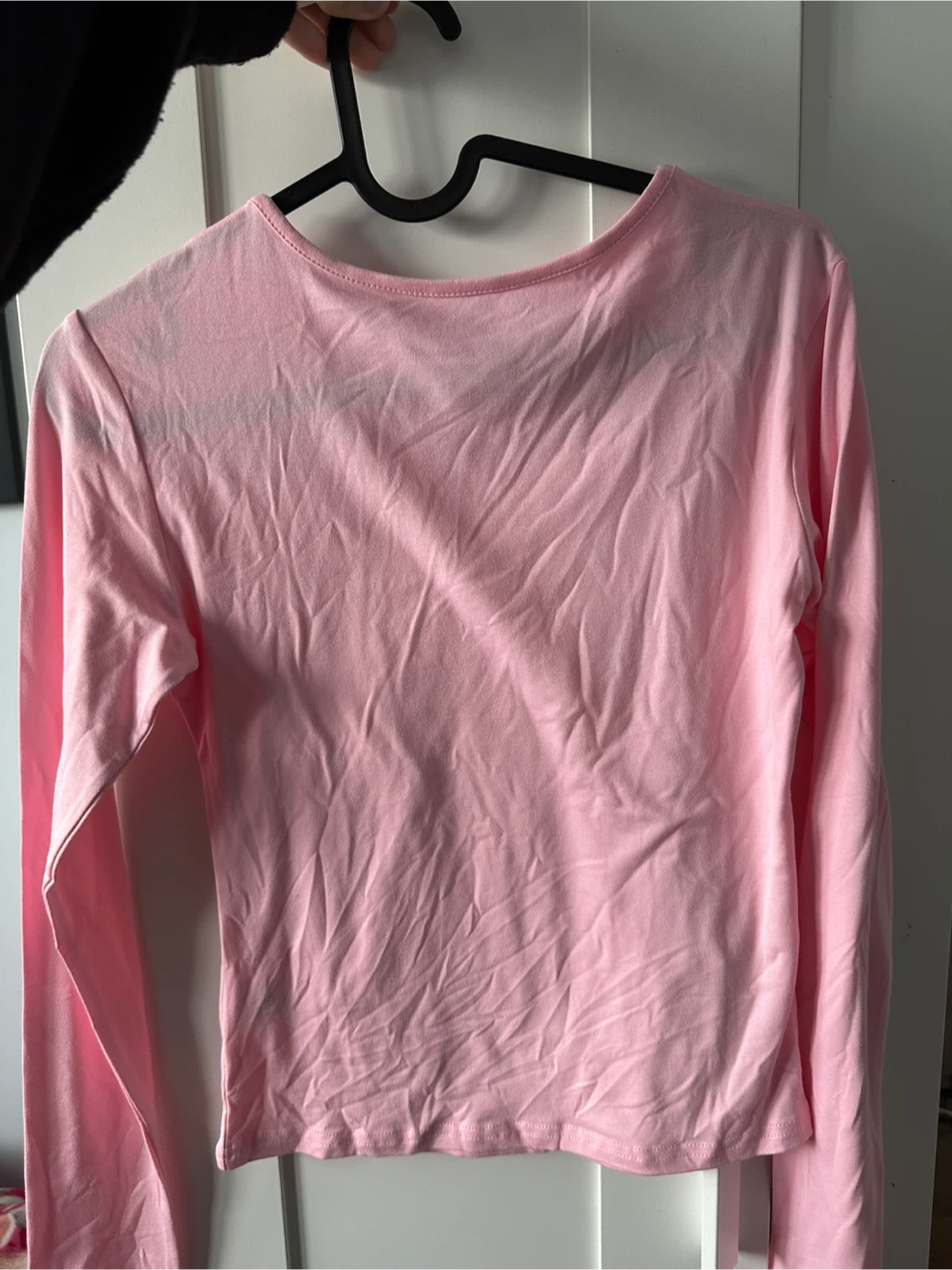 Pink Long Sleeve Fitted Top (XS) - photo 2